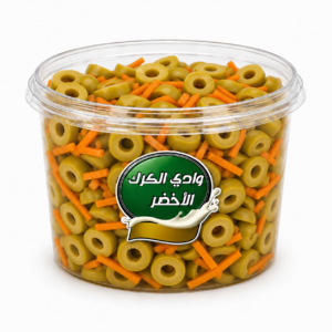 زيتون مشرح مع جزر بالزيت