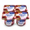Treatsزبادي طازج بقطع الفراولة *4