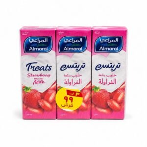 حليب بنكهة الفراولة تريتس (المراعي)200*3