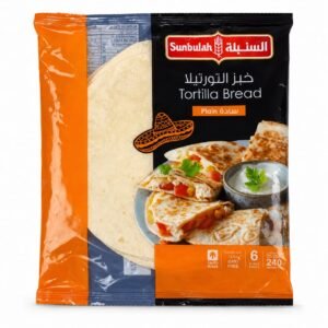 خبز التورتيلا  صغير سادة 6قطع
