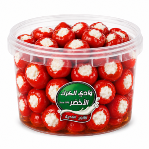 فليفلة كرزية تركية محشية لبنة